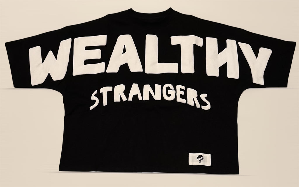 Wealthy Strangers Oversized Cropped Graphic Tee