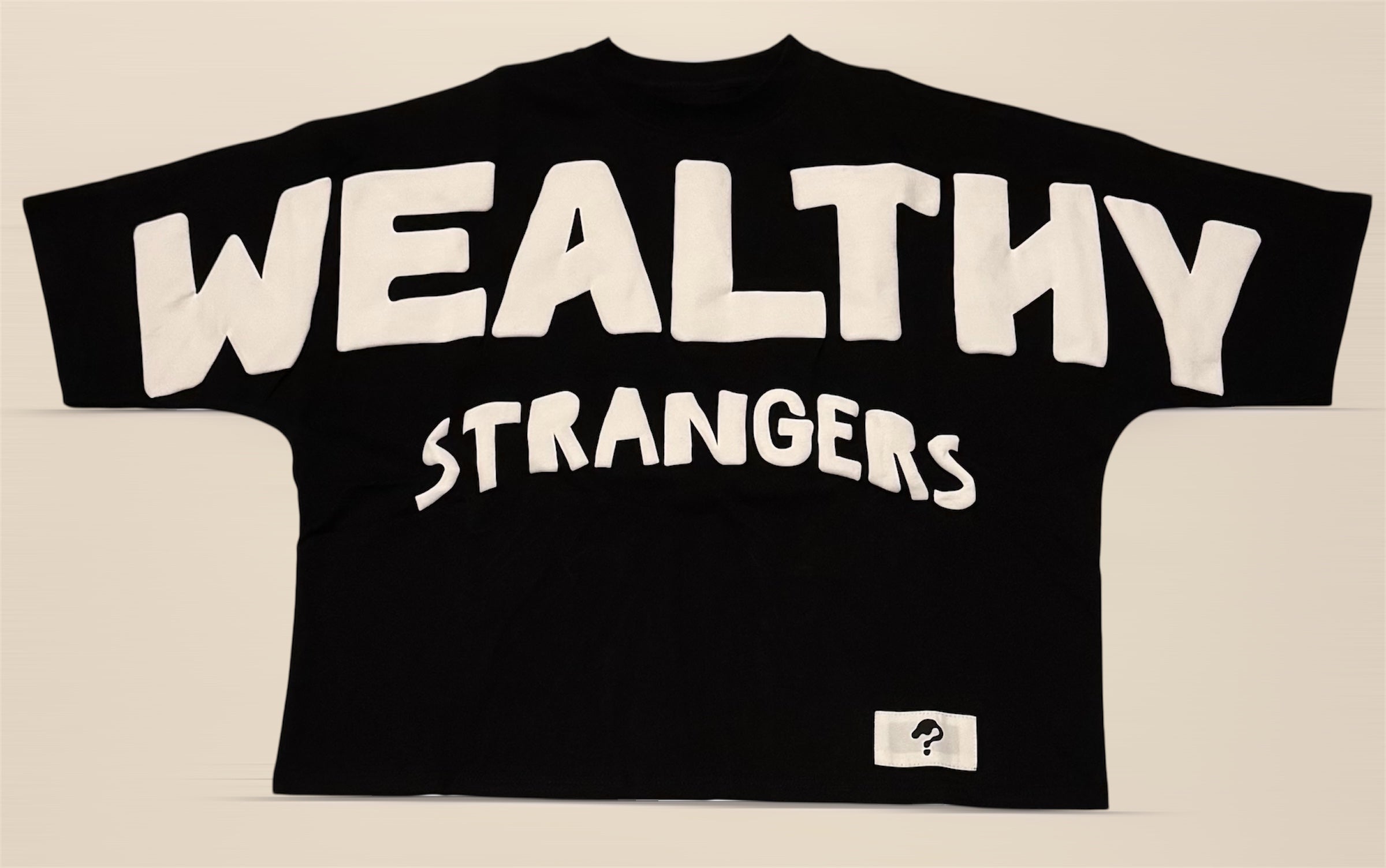 Wealthy Strangers Oversized Cropped Graphic Tee